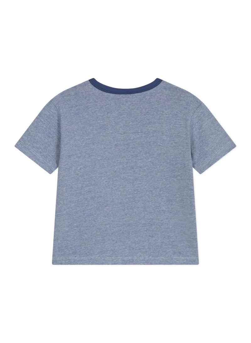 بيتي باتو Children's short-sleeved stripy cotton T-shirt